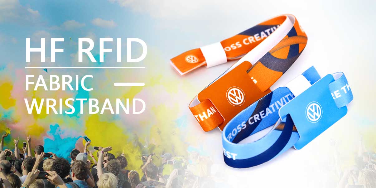 RFID fabric wristband